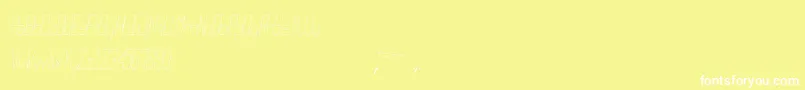 Puente Estrecho St Font – White Fonts on Yellow Background