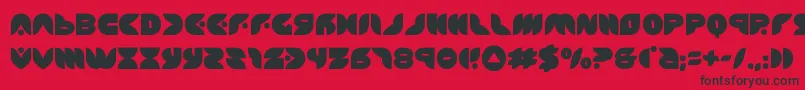puffangel Font – Black Fonts on Red Background