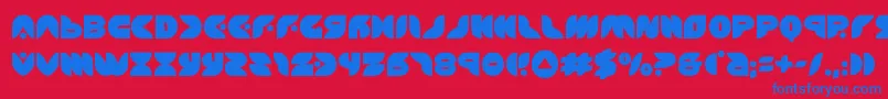 puffangel Font – Blue Fonts on Red Background