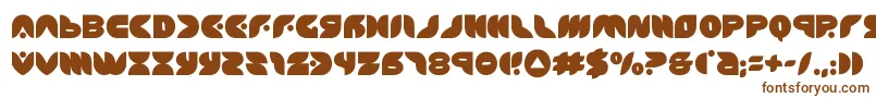 puffangel-Schriftart – Braune Schriften auf weißem Hintergrund