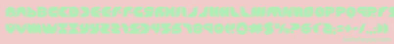 フォントpuffangel – ピンクの背景に緑の文字