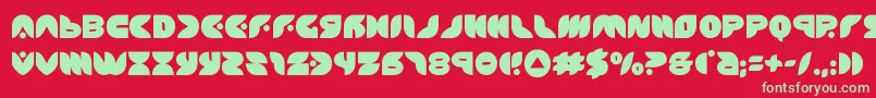 puffangel Font – Green Fonts on Red Background