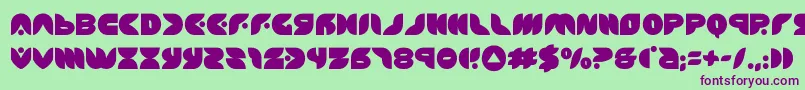 puffangel Font – Purple Fonts on Green Background