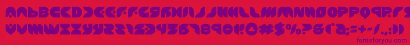 puffangel Font – Purple Fonts on Red Background