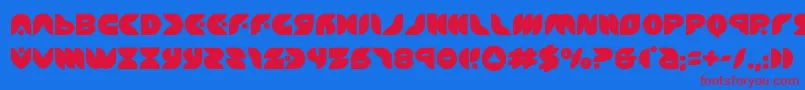 Шрифт puffangel – красные шрифты на синем фоне