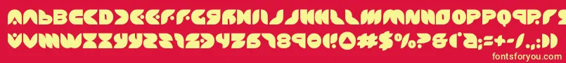 Шрифт puffangel – жёлтые шрифты на красном фоне