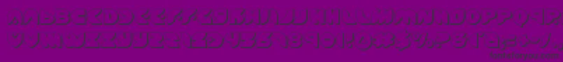 Шрифт puffangel3d – чёрные шрифты на фиолетовом фоне