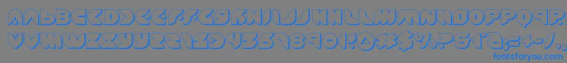 puffangel3d Font – Blue Fonts on Gray Background