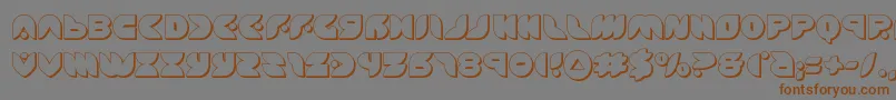 puffangel3d Font – Brown Fonts on Gray Background