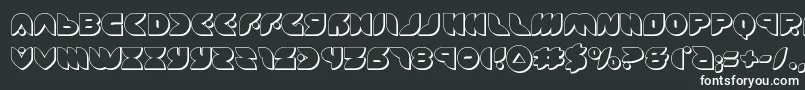 puffangel3d-fontti – valkoiset fontit