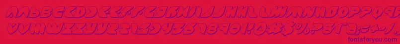 puffangel3dital Font – Purple Fonts on Red Background