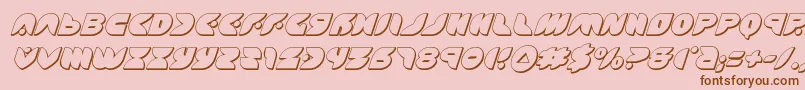 puffangel3dital Font – Brown Fonts on Pink Background