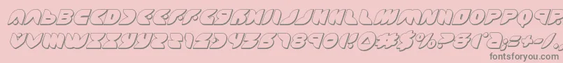 puffangel3dital-Schriftart – Graue Schriften auf rosa Hintergrund