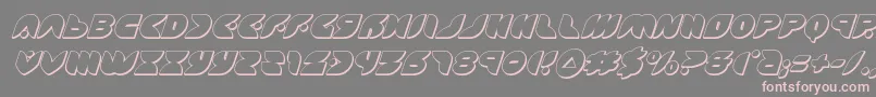 puffangel3dital Font – Pink Fonts on Gray Background