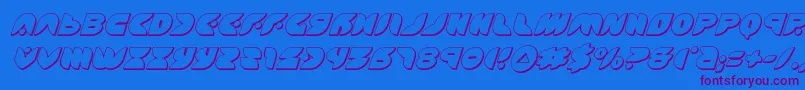 Подробнее о шрифте puffangel3dital Шрифт puffangel3dital – фиолетовые шрифты на синем фоне