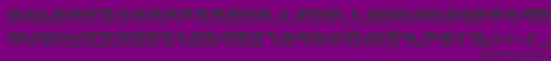 puffangelchrome Font – Black Fonts on Purple Background