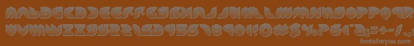Шрифт puffangelchrome – серые шрифты на коричневом фоне