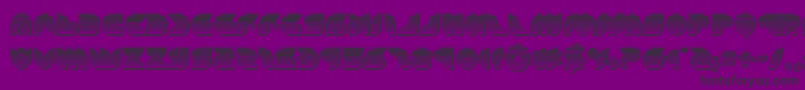 puffangelchrome Font – Black Fonts on Purple Background