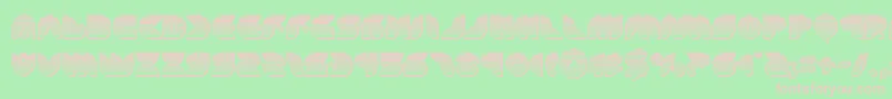 puffangelchrome Font – Pink Fonts on Green Background