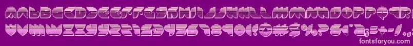 puffangelchrome Font – Pink Fonts on Purple Background