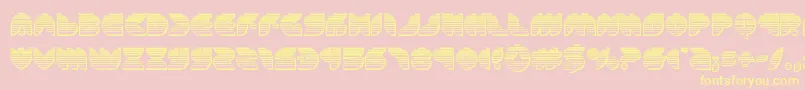 puffangelchrome Font – Yellow Fonts on Pink Background