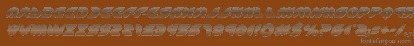Шрифт puffangelchromeital – серые шрифты на коричневом фоне