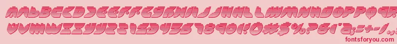 puffangelchromeital Font – Red Fonts on Pink Background