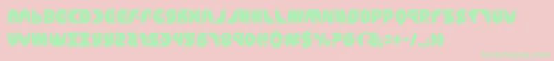 puffangelcond Font – Green Fonts on Pink Background