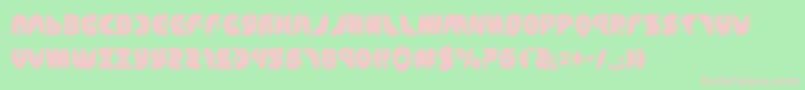 puffangelcond Font – Pink Fonts on Green Background