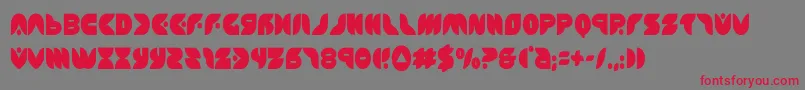 puffangelcond Font – Red Fonts on Gray Background