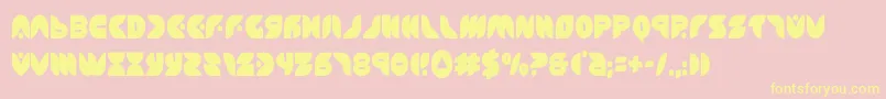 puffangelcond Font – Yellow Fonts on Pink Background