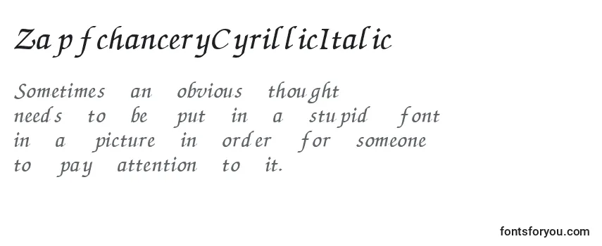 ZapfchanceryCyrillicItalic-fontti