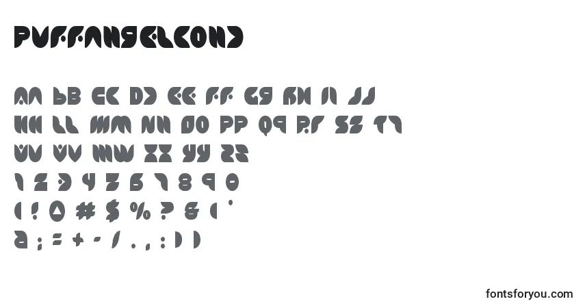 Czcionka Puffangelcond (137450) – alfabet, cyfry, specjalne znaki