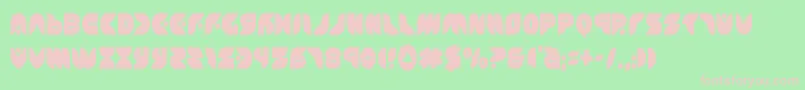 puffangelcond Font – Pink Fonts on Green Background