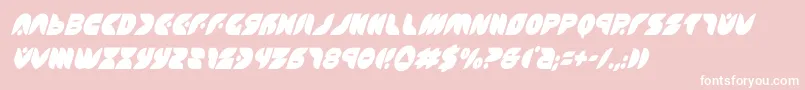 puffangelcondital-Schriftart – Weiße Schriften auf rosa Hintergrund