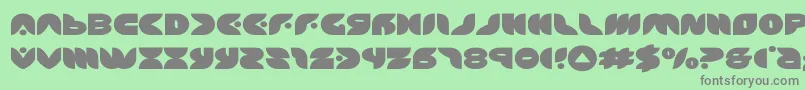 puffangelexpand Font – Gray Fonts on Green Background