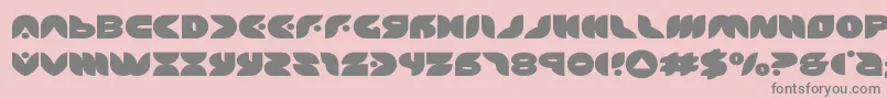 puffangelexpand Font – Gray Fonts on Pink Background