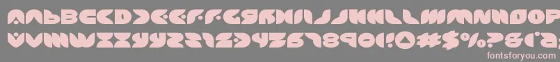 puffangelexpand Font – Pink Fonts on Gray Background