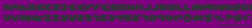 puffangelexpand Font – Black Fonts on Purple Background