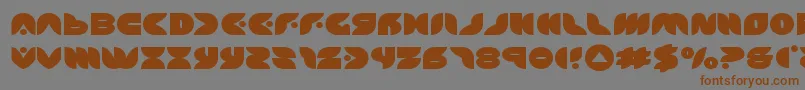 puffangelexpand-fontti – ruskeat fontit harmaalla taustalla