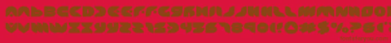 puffangelexpand Font – Brown Fonts on Red Background