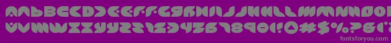 puffangelexpand Font – Gray Fonts on Purple Background