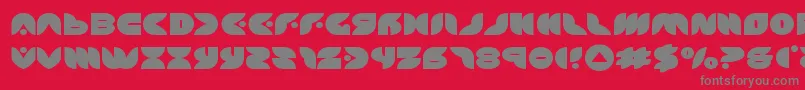 puffangelexpand Font – Gray Fonts on Red Background