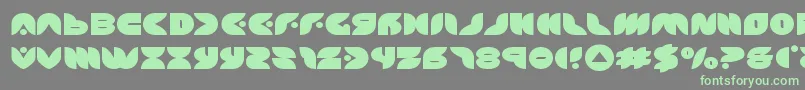 Шрифт puffangelexpand – зелёные шрифты на сером фоне