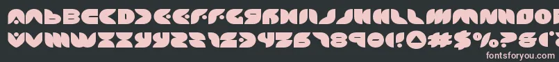 Шрифт puffangelexpand – розовые шрифты на чёрном фоне