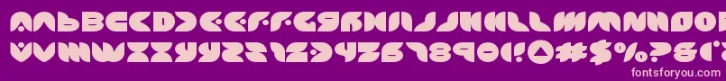 puffangelexpand Font – Pink Fonts on Purple Background