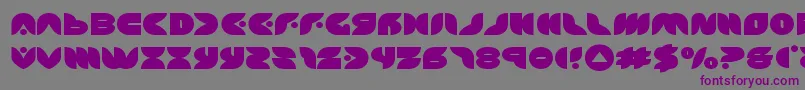 puffangelexpand Font – Purple Fonts on Gray Background