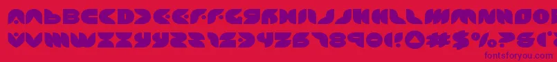 puffangelexpand Font – Purple Fonts on Red Background