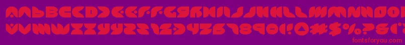 puffangelexpand Font – Red Fonts on Purple Background