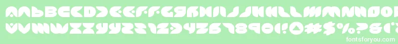 puffangelexpand Font – White Fonts on Green Background